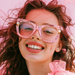 Pearl Rose Cat-eye lunettes8