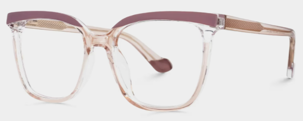 Tawana Carrées Violettes TR90 Lunettes1