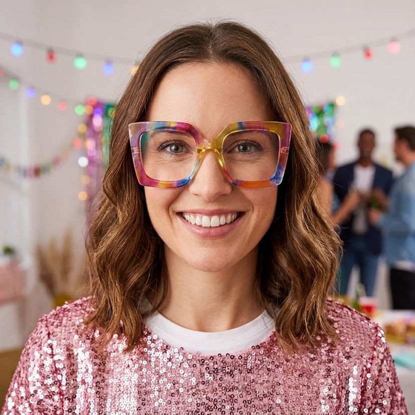 Qatar Multicolor Carré lunettes