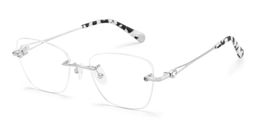 Seth Argent Rectangulaire lunettes2