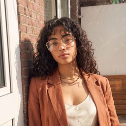 Shane Marron Carré lunettes5