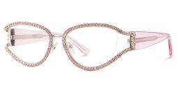 Star Irisé Cat-eye lunettes3