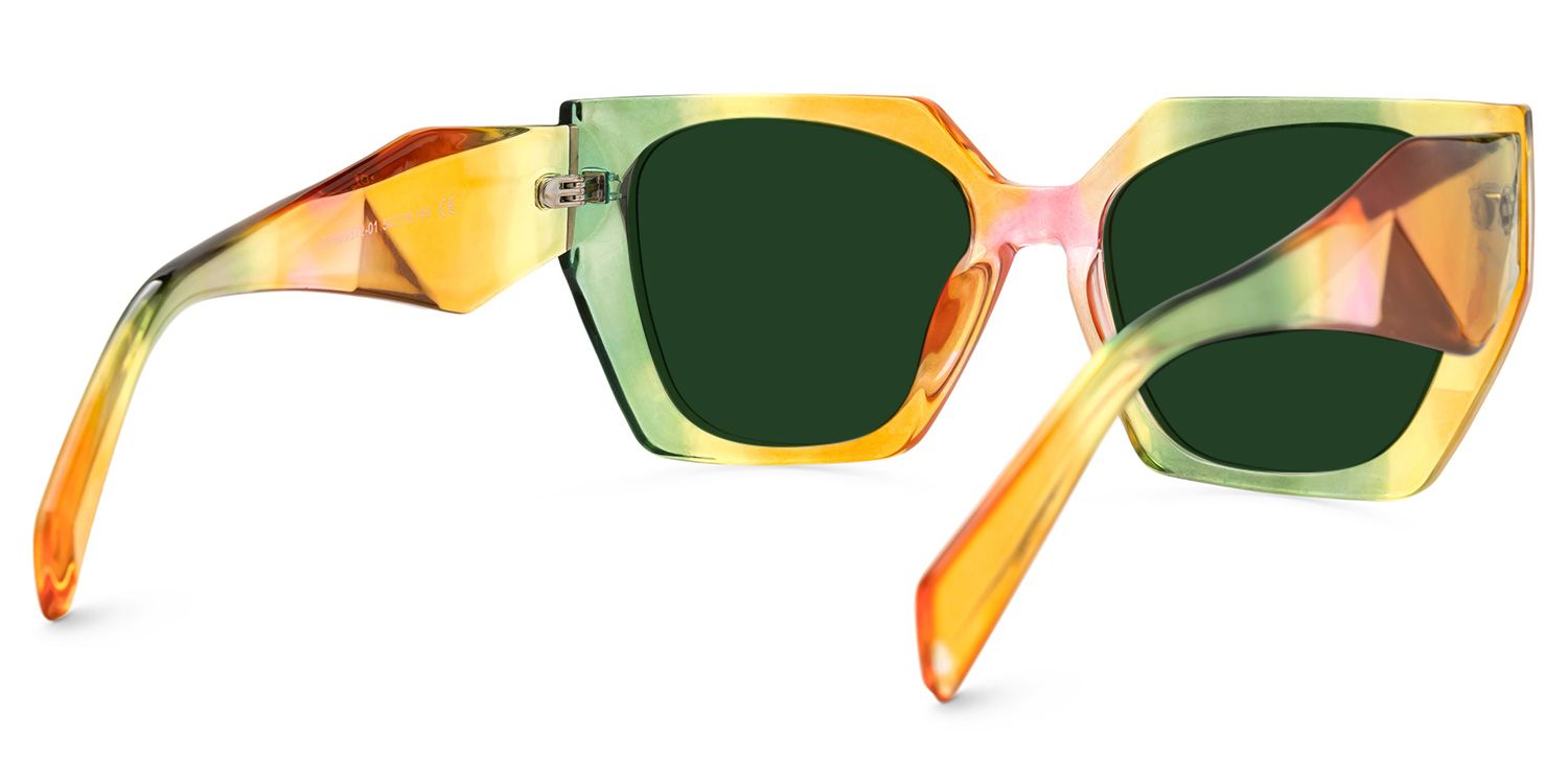 Lunettes de soleil de style Geometric Multicolor Sileidy | ZEELOOL Découvrir ZEELOOL2