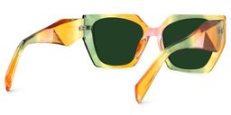 Sileidy Multicolor Géométrique lunettes de soleil2