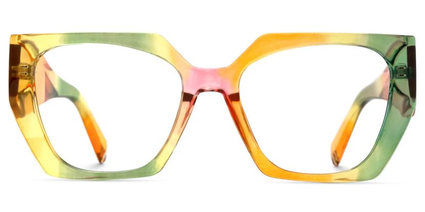 Sileidy Multicolor Géométrique lunettes