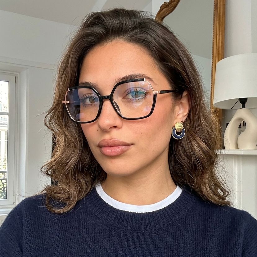 Alexia Noir Carré lunettes