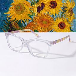 Faith Transparent Rectangulaire lunettes0