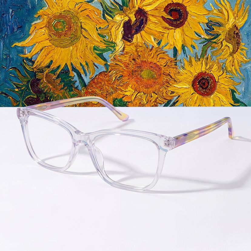 Faith Transparent Rectangulaire lunettes
