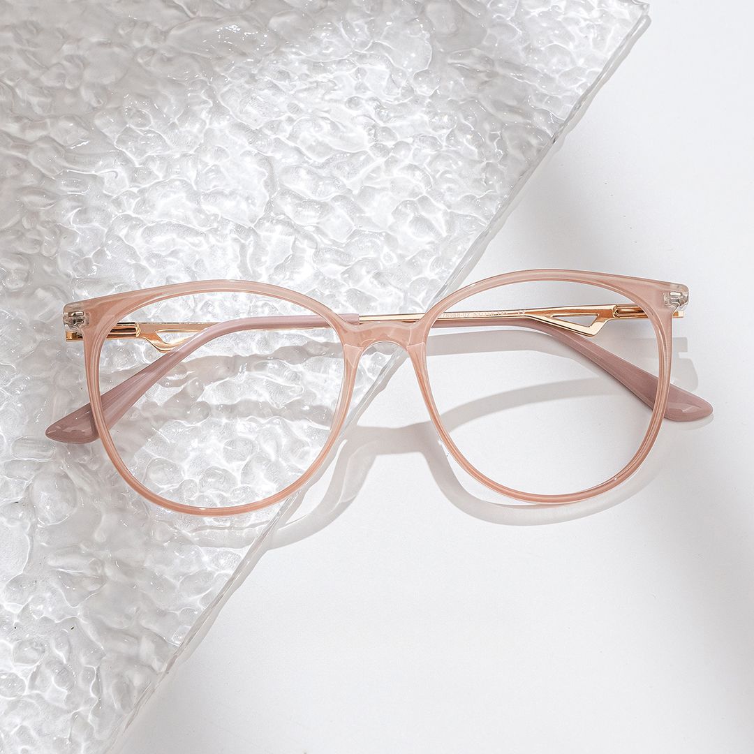 Lunettes rondes roses Chanty0