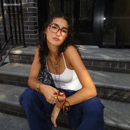 Beatrice Jaune Rectangulaire lunettes7