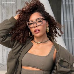 Megan Imprimé léopard Carré lunettes7