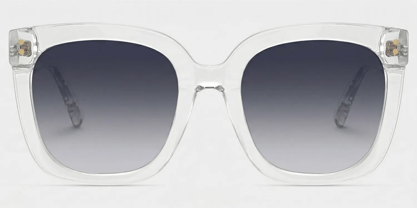 Ebony Cristal Carré lunettes de soleil