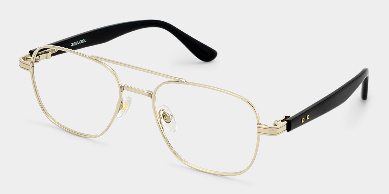 Anderson Lunettes aviateur dorées2