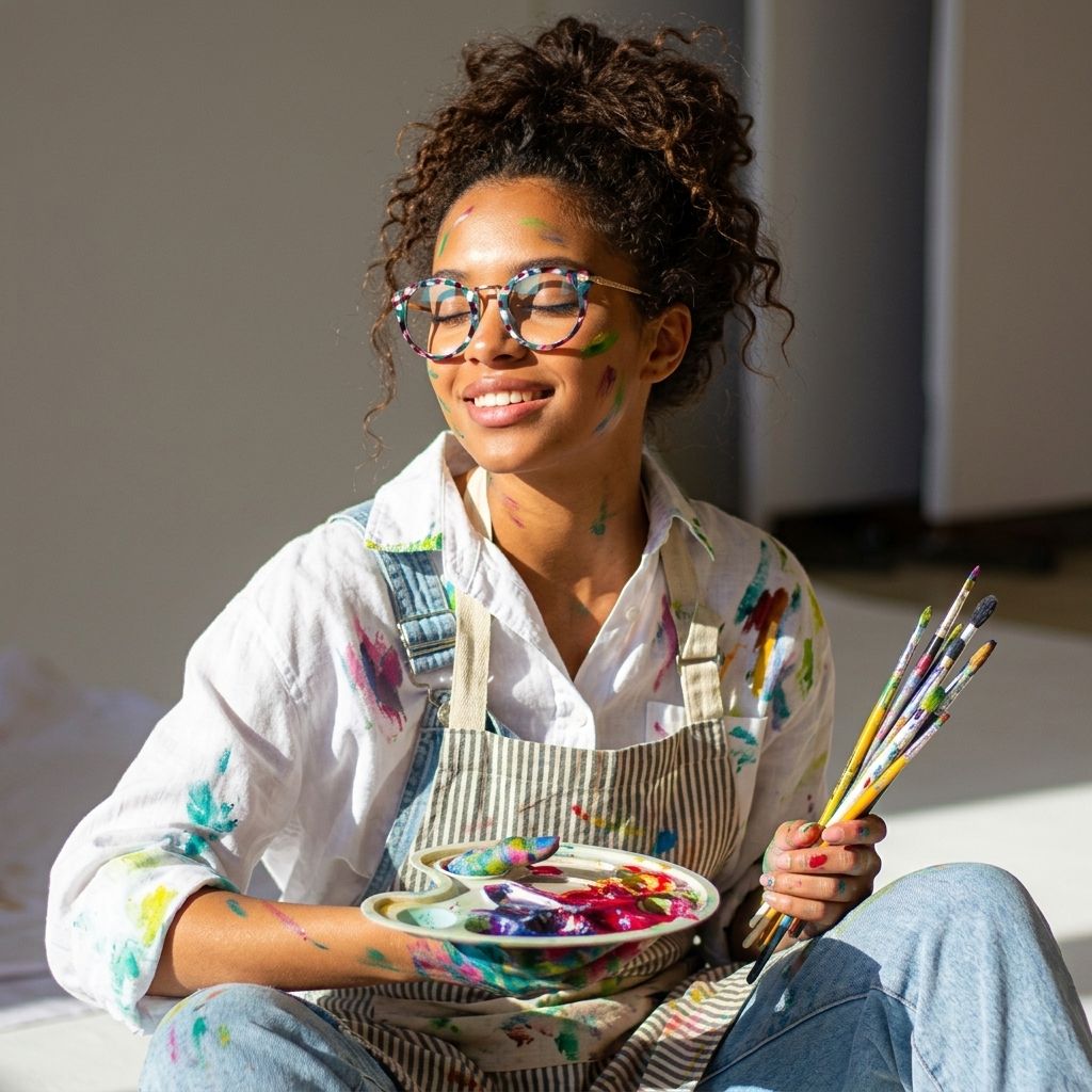 Quentina Bleue Ronde Lunettes8