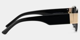 Silvia Noir Géométrique lunettes de soleil3