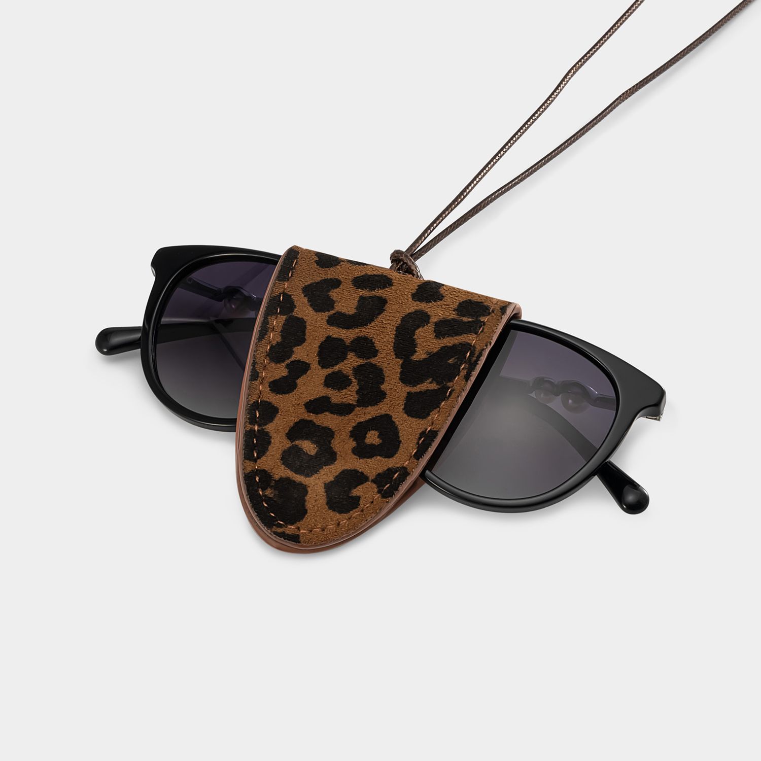 Solaires Magnétiques Lunettes à Motif Léopard3