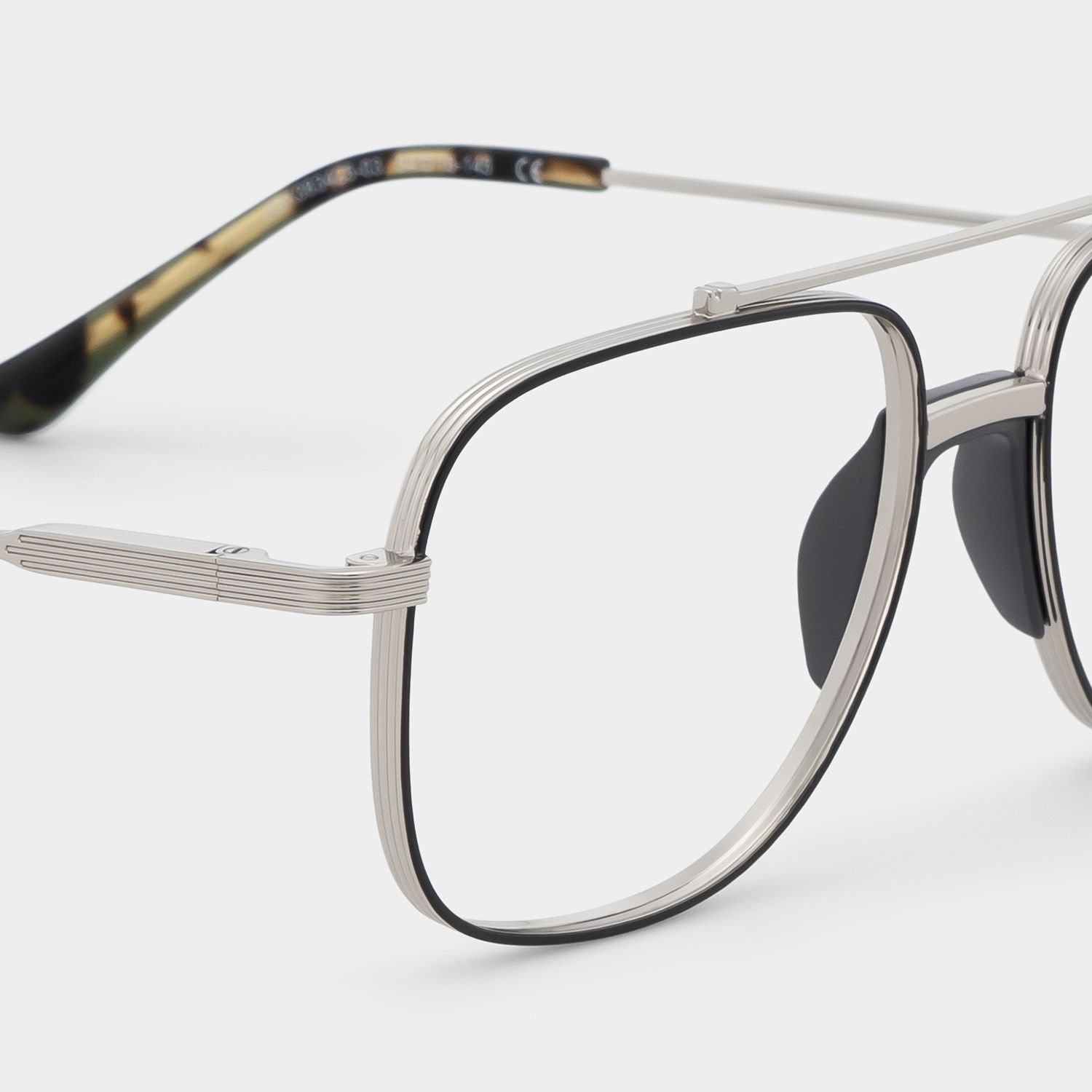 Poppy Noir Aviateur Lunettes4