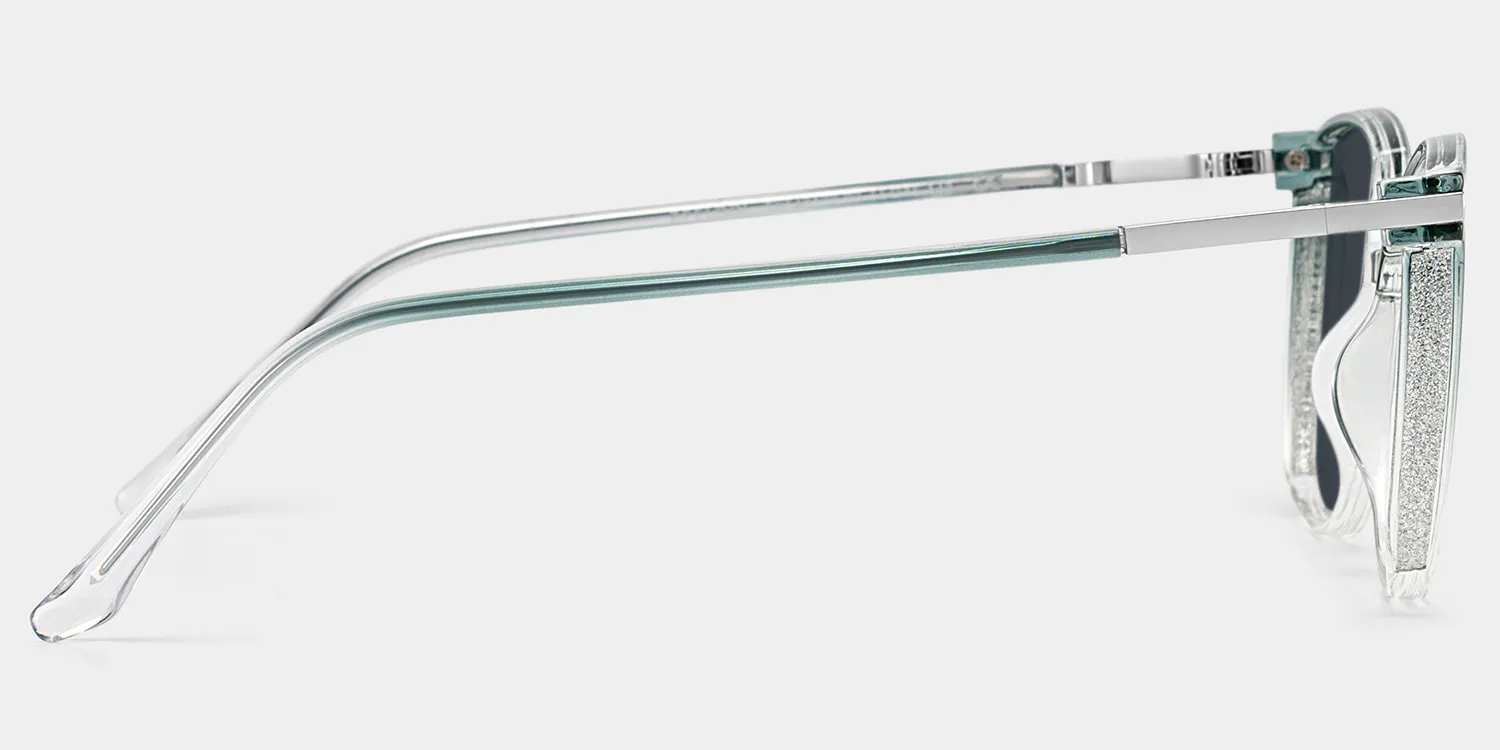 Rodz Tr90 Square Vert-Gris Lunettes de soleil à Monture | ZEELOOL FR3