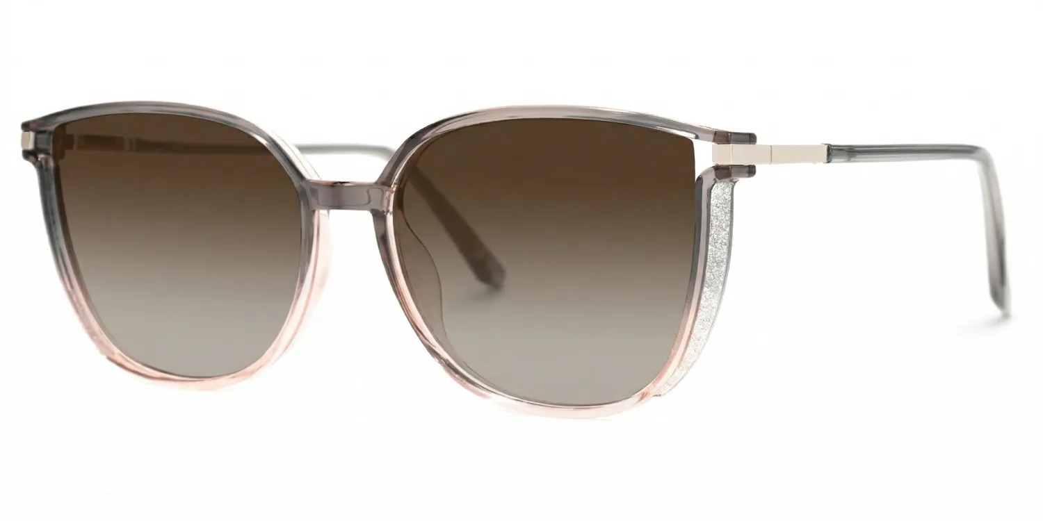 Rodz Square Gris-Rose Lunettes de soleil pour Sublimer votre Visage | ZEELOOL FR1