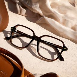 Clementine Marron Carré lunettes0