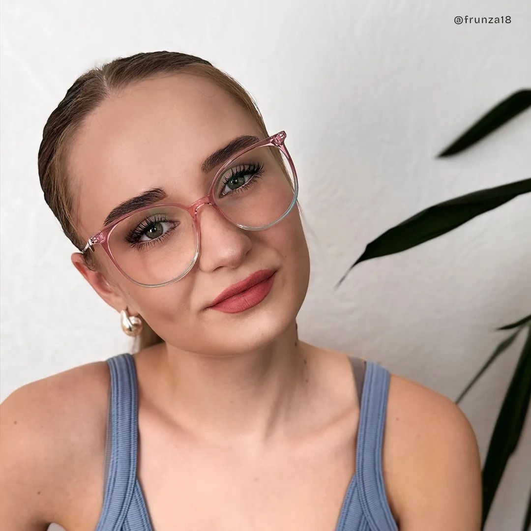 Lunettes rondes rose et vert Babbage5