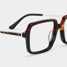 Beatrice Bicolore Rectangulaire lunettes4