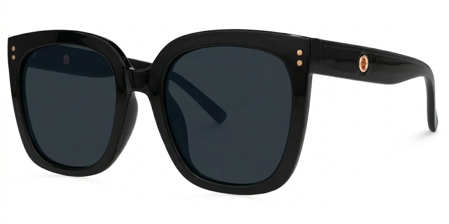 Lunettes de soleil de vue Square Noir Ebony | ZEELOOL1