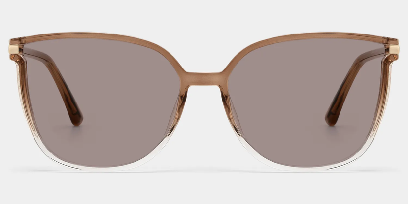 Rodz Marron Cristal Carré lunettes de soleil