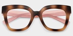 Malcolm Ambre brûlé Carré lunettes1