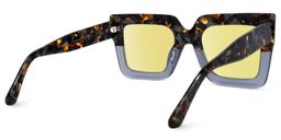 Brandon Gris Floral Carré lunettes de soleil3