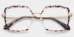 Cordaro Violet-Floral Carré lunettes4