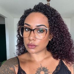 Krystle Noir-Marron Carré lunettes5