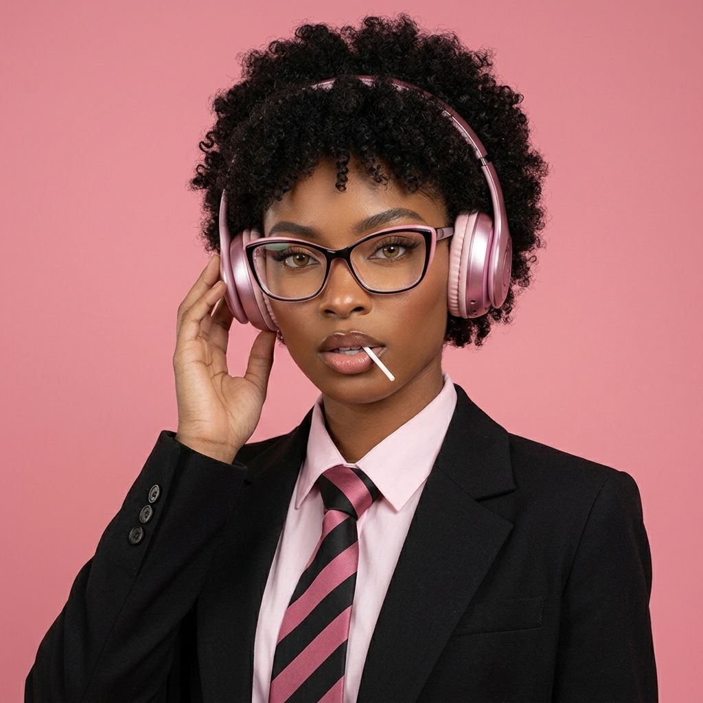 Fidelia Noir Rose Cateye Lunettes5