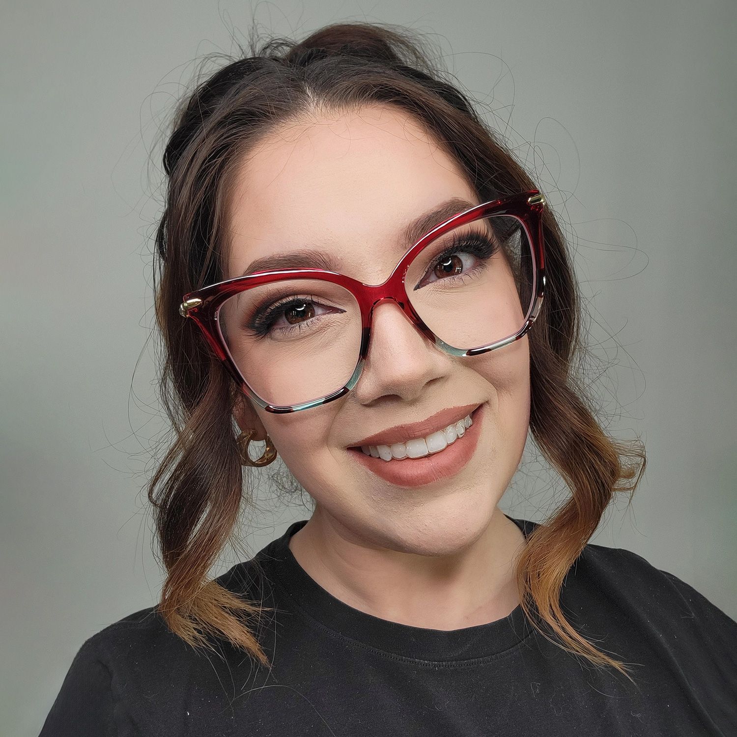 Lamar Lunettes Papillon Rouges5