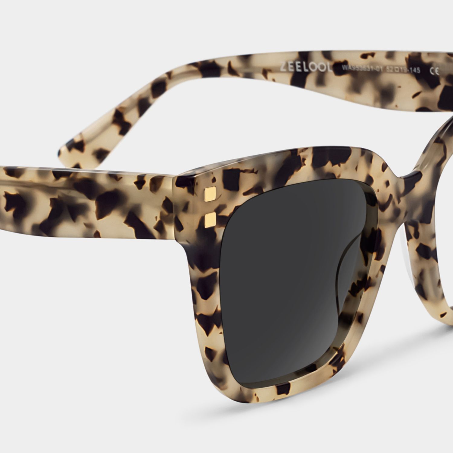 Minguela Acetate Square Marron-Tortue Lunettes de soleil à Monture | ZEELOOL FR4