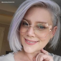 Kaitlyn Or Rose Géométrique lunettes6