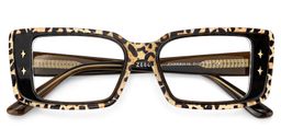 Gleam Léopard Rectangulaire lunettes4