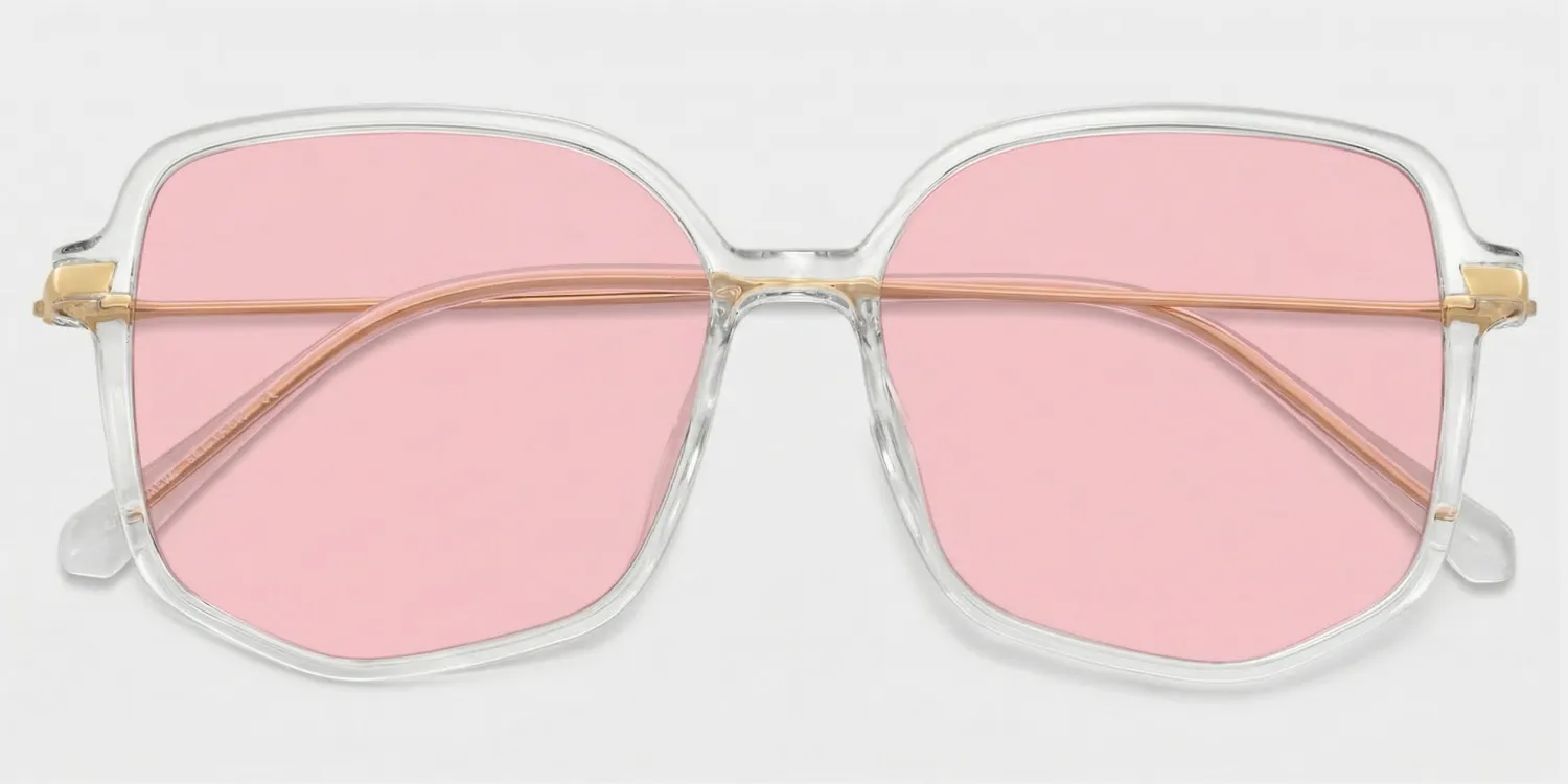 Payton Tr90 Geometric Cristal Lunettes de soleil à Monture | ZEELOOL FR1