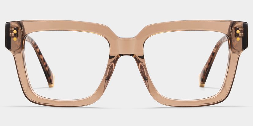 Caius Beige Carré lunettes