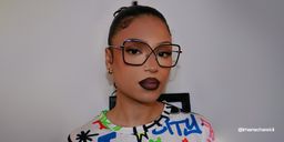 Racquel Irisé Carré lunettes5