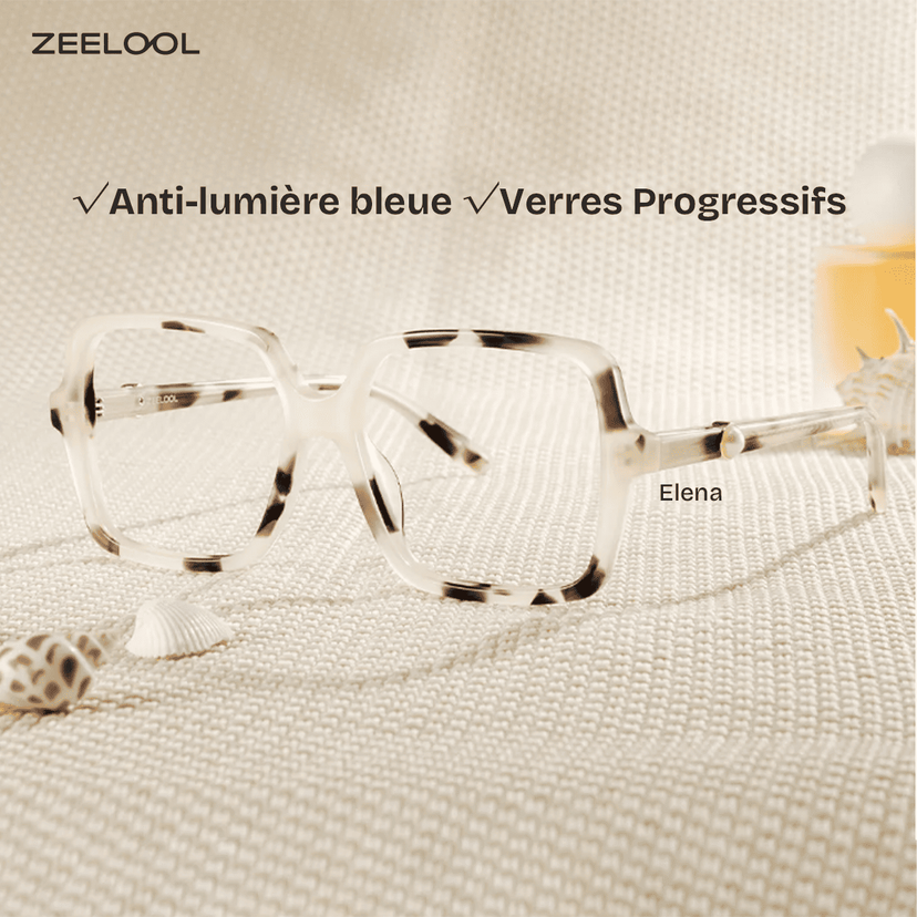 Elena Tortue Carré lunettes