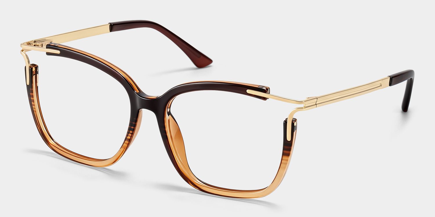 Nuriama Marron Cateye Lunettes4