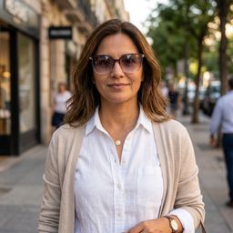 Rodz Violet Foncé Carré lunettes de soleil5
