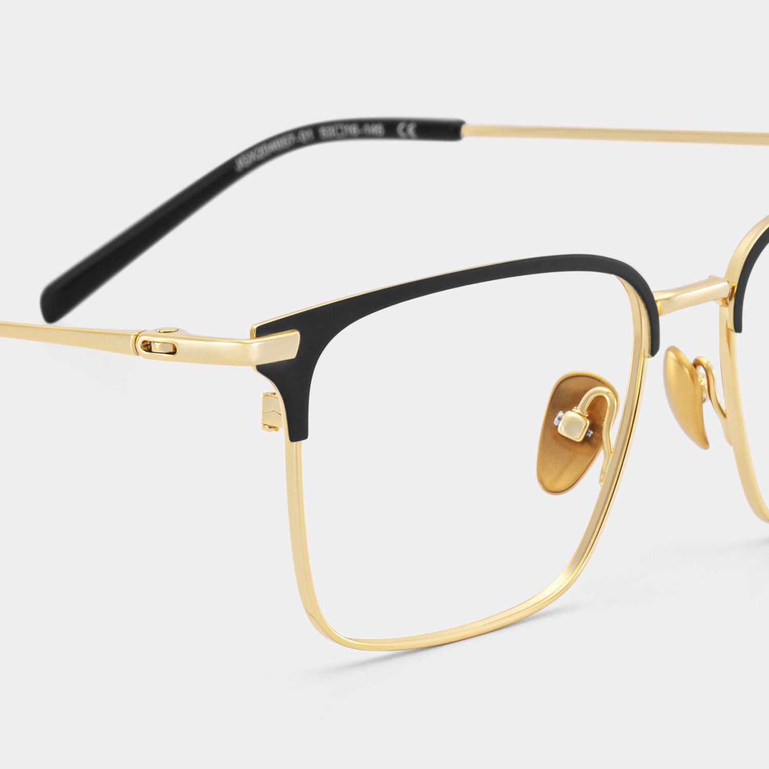 Maxwell Browline Noir Lunettes5