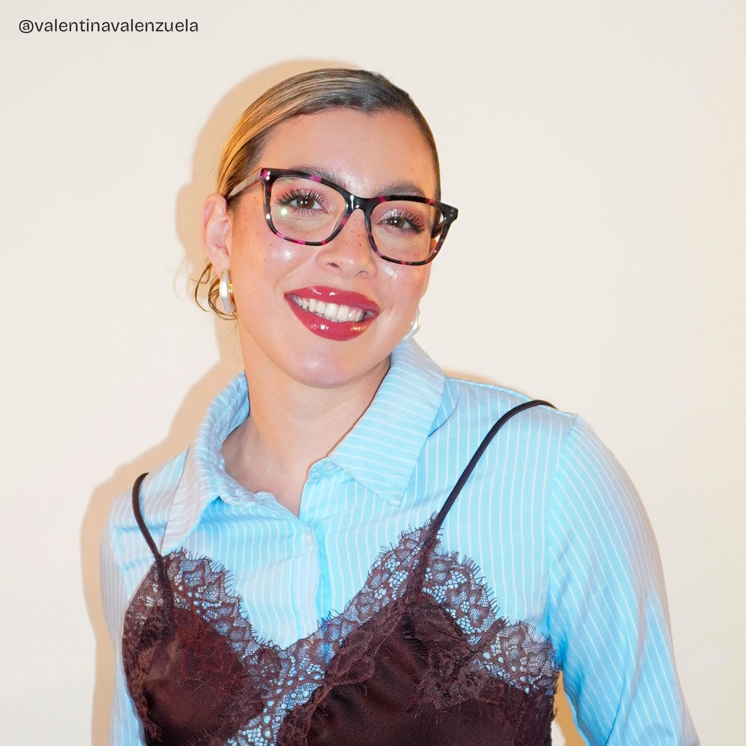 Tyler Papillon Acétate Tortue Rose Lunettes5