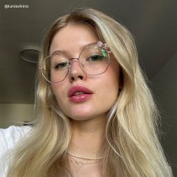 Kaitlyn Or Rose Géométrique lunettes4