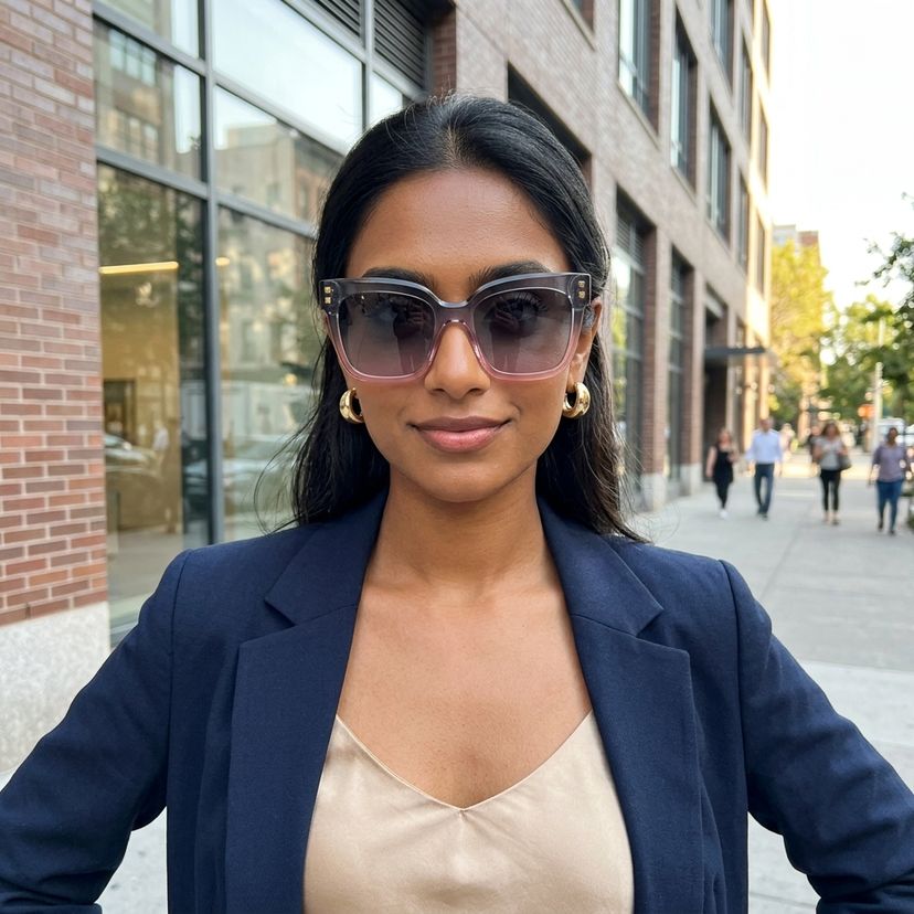 Minguela Gris Rose Carré lunettes de soleil