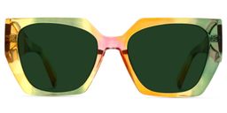 Sileidy Multicolor Géométrique lunettes de soleil0