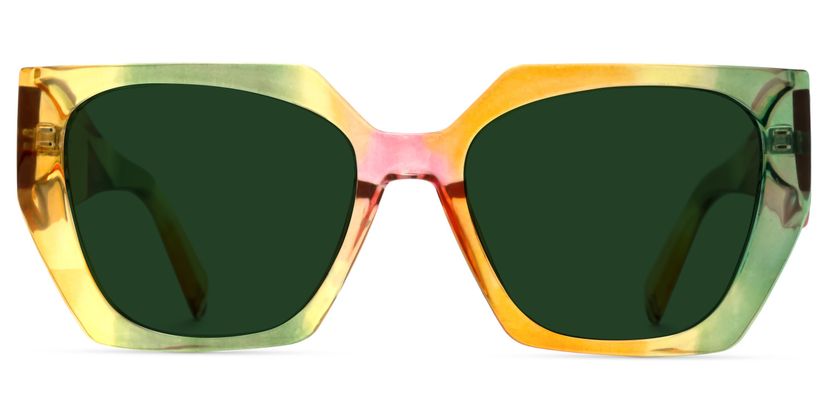 Sileidy Multicolor Géométrique lunettes de soleil