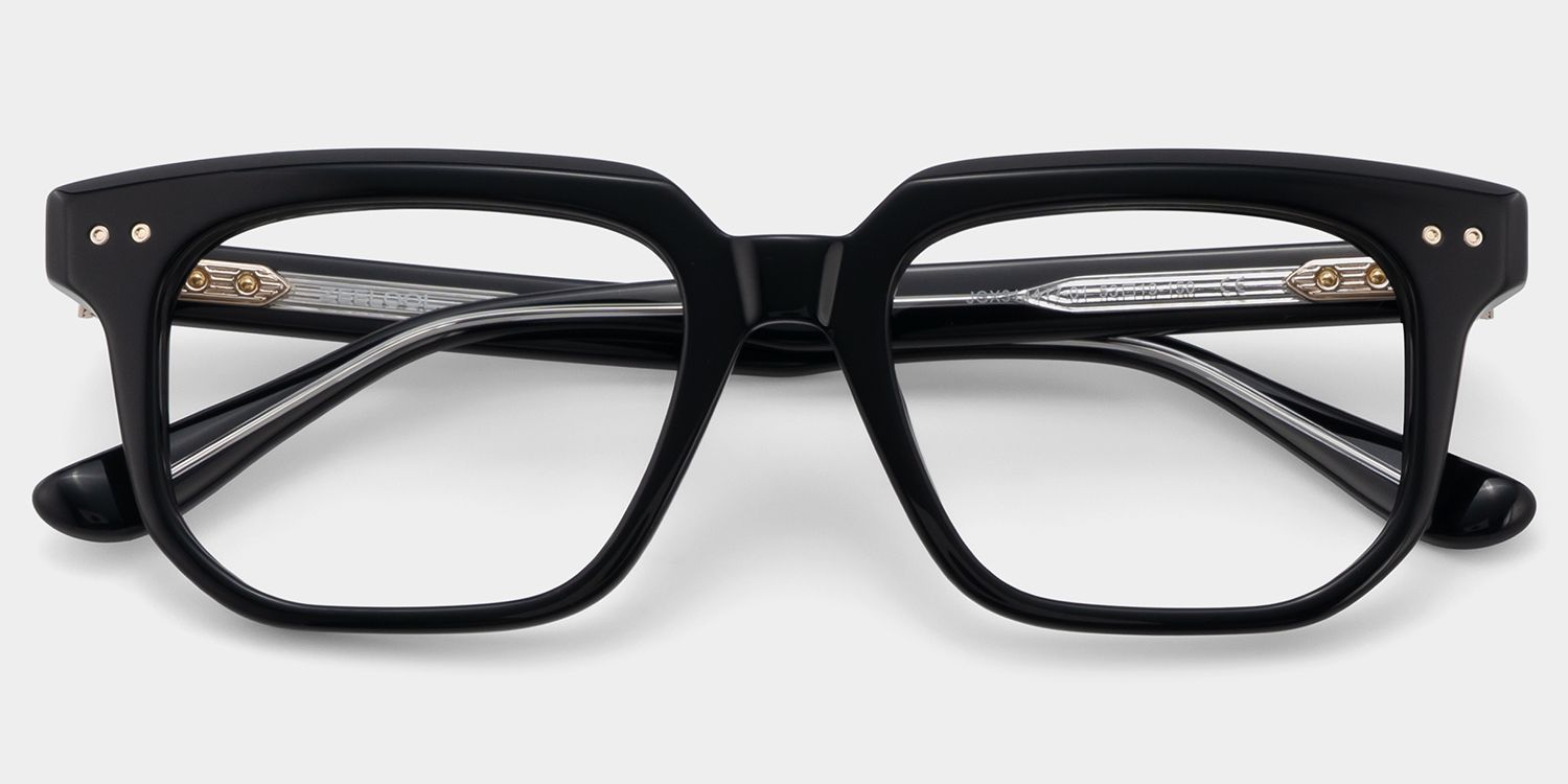 Michael Lunettes carrées noires2